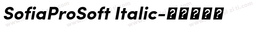 SofiaProSoft Italic字体转换